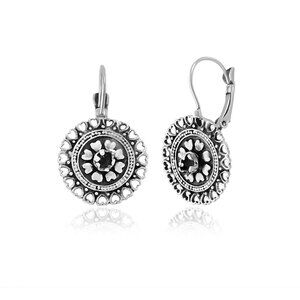 Antique Silver Plated Fligree Earrings